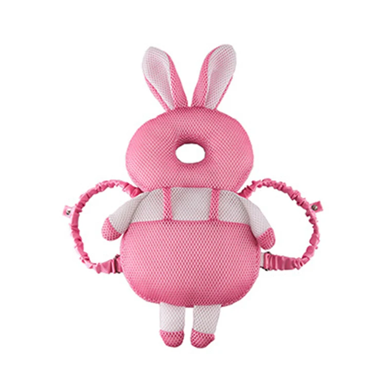 AliGan-Baby head protect Babies safety products Toddler anti-fall anti-collision summer breathable Pink rabbit protection pillow