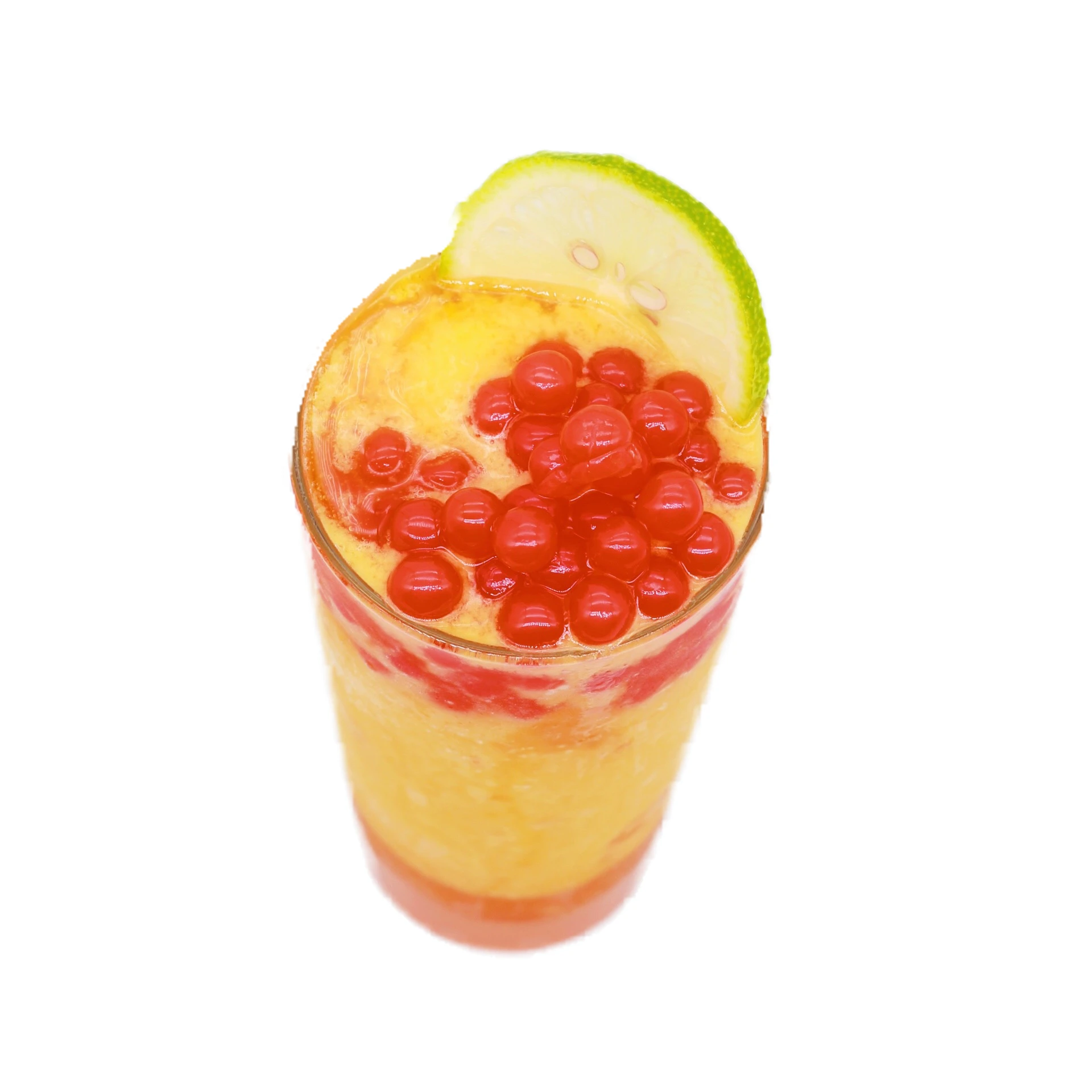 morango boba pearls bubble tea