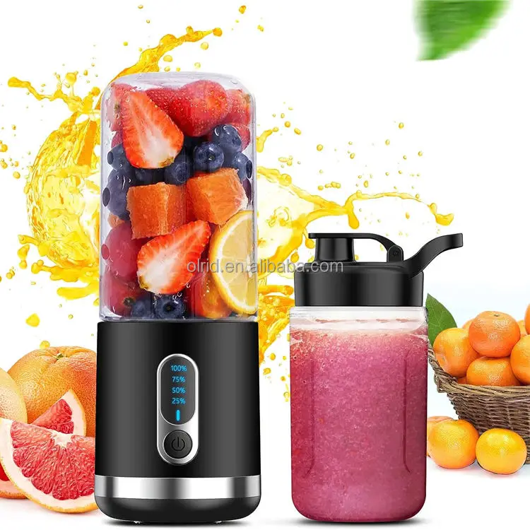 Portable USB rechargeable juice mixer mini fresh juicer blender cordless juicer blender for home use