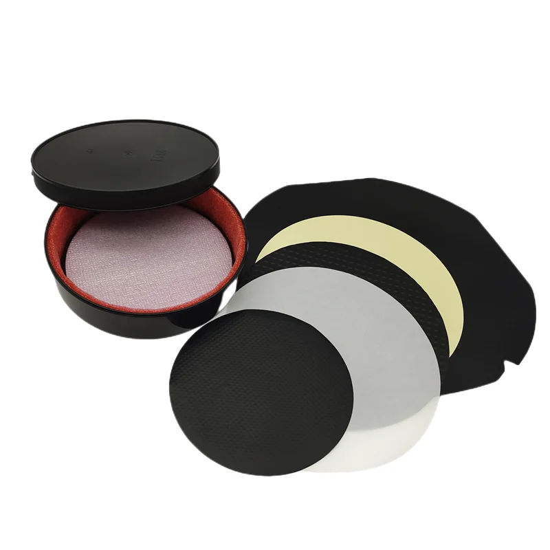 hot sale mesh/optical pattern black PE anti-static wafer gasket conductive sheet embossed film interleaf separator