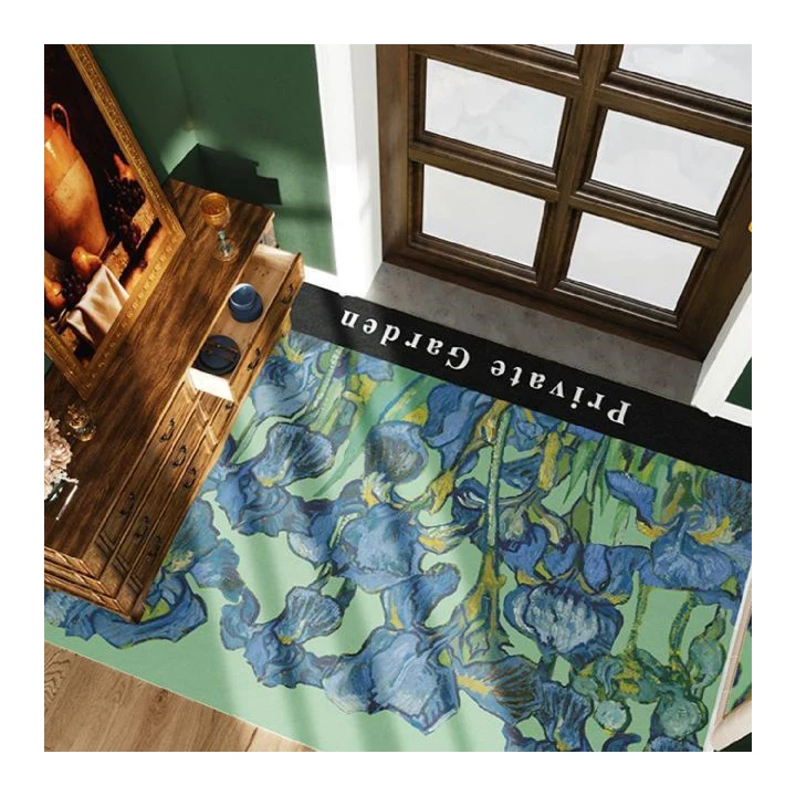 Modern abstract Oil painting design pattern floor door mats for living room Bedroom Reading Room Kids Room Anti slip area rugs