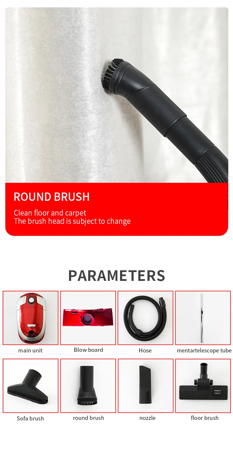 Hot Sell Bagged Vacuum Cleaner Canister Vacuum Cleaner  Dry Vacuum Cleaner Powerful Vacuum Cleaner