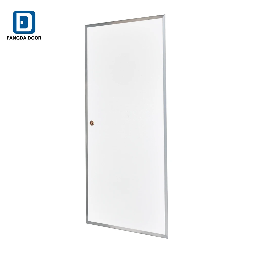 Fiberglass exterior door with glass Outswing metal frame aluminum frame for Mobile home Walking door