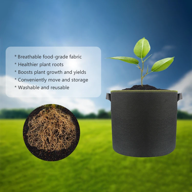 1 3 5 7 10 20 30 Gallon Garden Vegetable Fabric Plant Grow Bags Seedling Pot