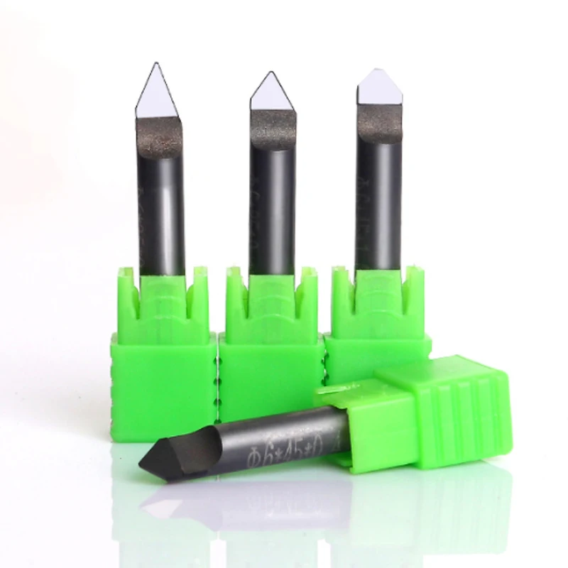 Diamond 70/90/120 degree PCD engraving cutting head 0.2mm stone marble milling tool