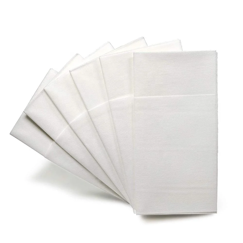 Cloth Like Paper Disposable Cutlery Pocket Sleeve Napkins Air laid Table