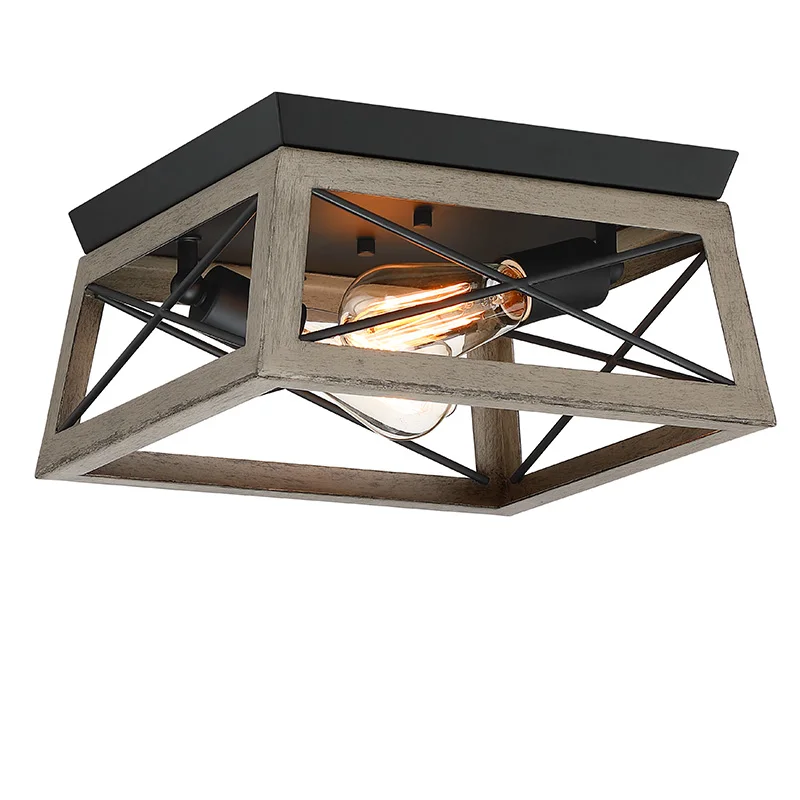 Indoor flush mount Light Art Type Corridor Aisle Grey Wooden