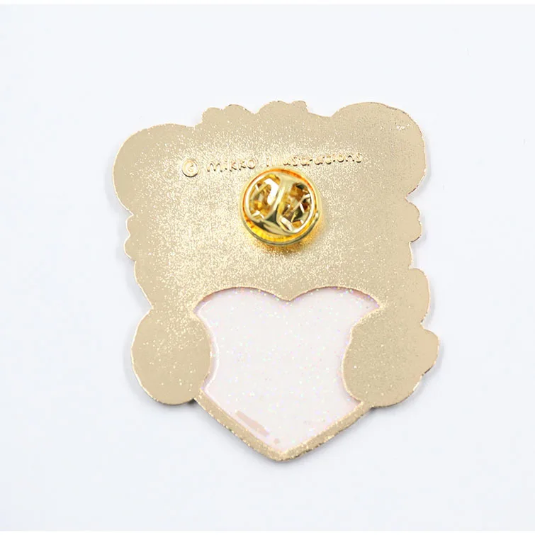 High quality clear stained glass badge black nickel gold metal hard soft lapel badge China manufacturer custom enamel pin