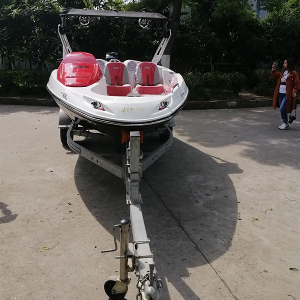 China Factory Direct sell 16ft wake board boat fiberglass passenger yacht boat