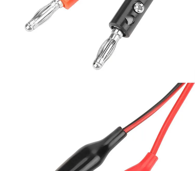 Crocodile Alligator Clip to Banana Plug Test Lead Wire Cable for Multimeters Circuit alligator clip to banana plug cable Multimeter Banana Plug to Alligator Clip Test Cable Banana Plug to Alligator Clip Test Lead Cable Banana Plug to Crocodile Alligator Clip Test Lead wire cable