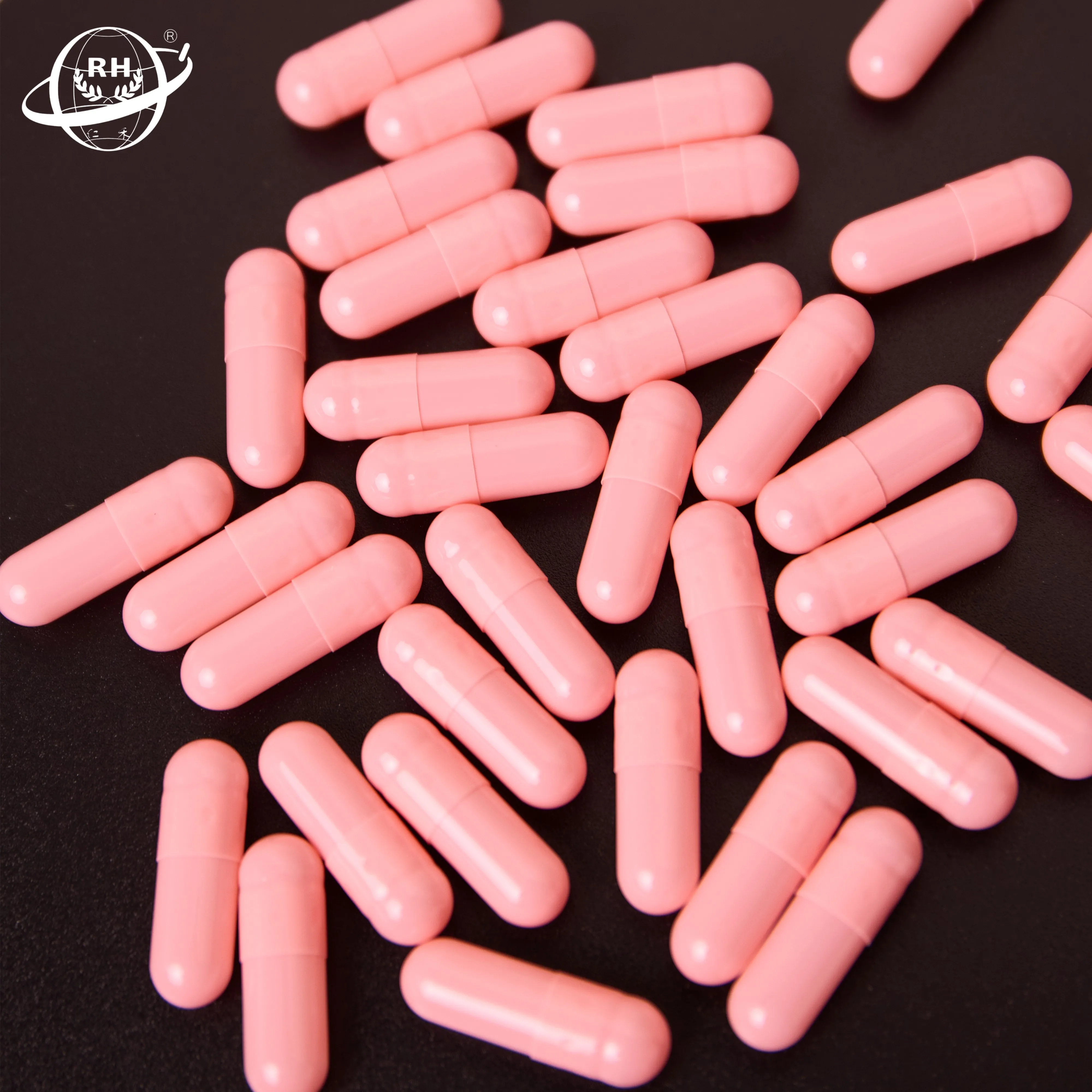 High quality vegetarian HPMC empty capsules light red biodegradable capsule  shell 00 1 2 3 4#