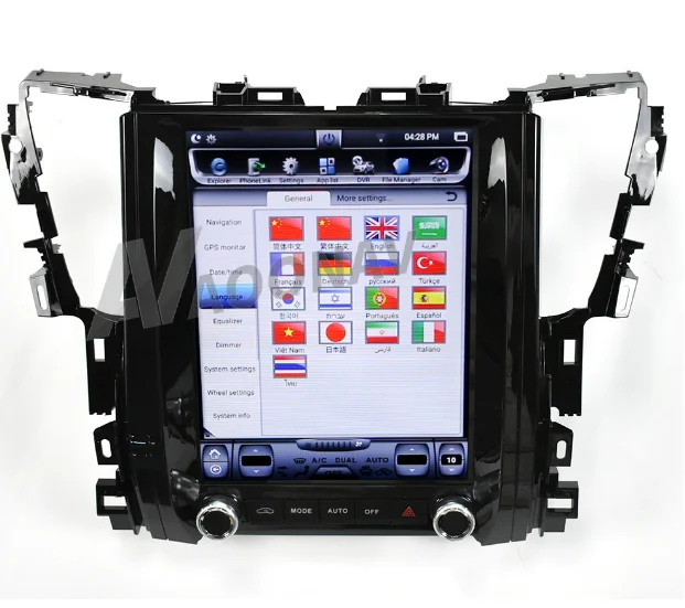 DVD плеер androidauto DSP вертикальный экран 12 4 дюймов для Toyota Alphard/Vellfire 2015-2019 поддержка 4G GPS навигации