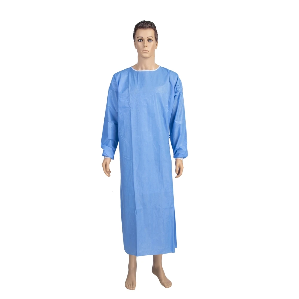 
Hospital Use OEM Non-woven SMS Medical Clothing Sterilized Disposable Isolation Gown 
