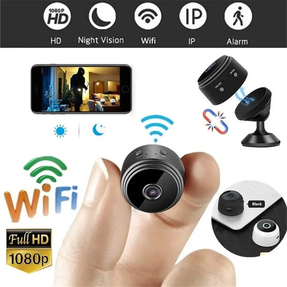 Лидер продаж на Amazon мини-камера Wi-Fi скрытая беспроводная камера HD 1080P домашняя наблюдения для помещений няня самая дешевая