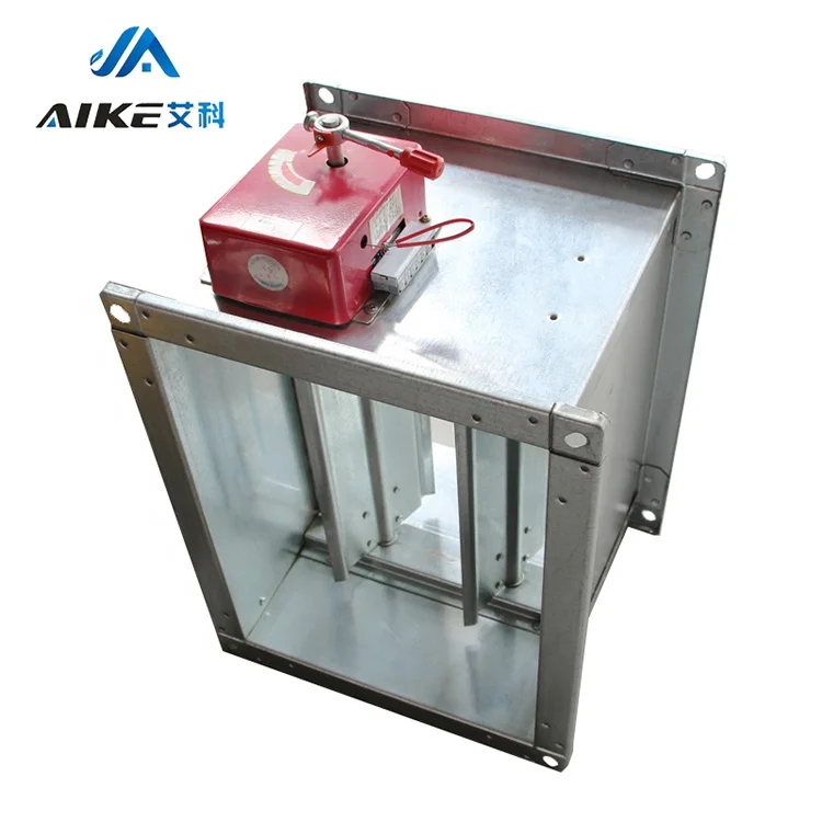 Aike Hot Selling Electric Safe And Durable For Firefighting Galvanized Steel Fire Damper