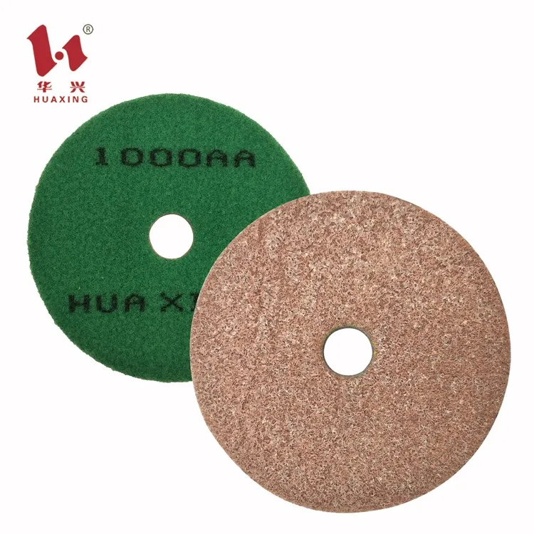 Huaxing high quality  durable wet use stone granite marble m sponge polishing pads
