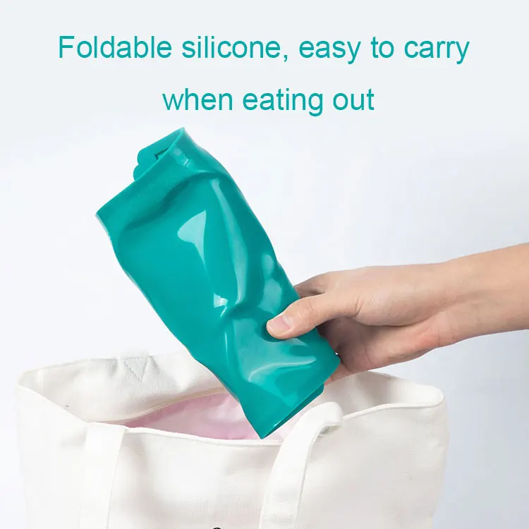 New Design Dinosaur Shape Kid Silicone Bowl Cartoon Feeding Sets Baby Plate