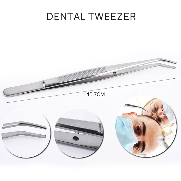 3 Pcs Oral Dental Tools Kits Dental Needle Mirror Stainless Steel Travel Dental Tool Set