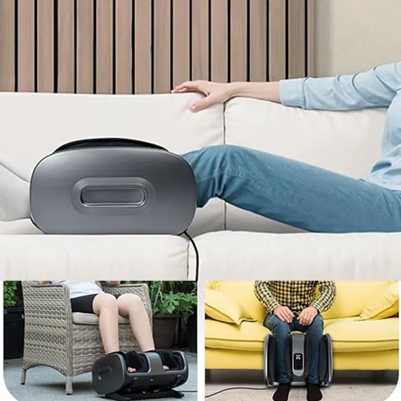 Air Compression Deep Kneading Shiatsu Foot Massager With Heat For Tired Feet And Legs Blood Flow Circulation