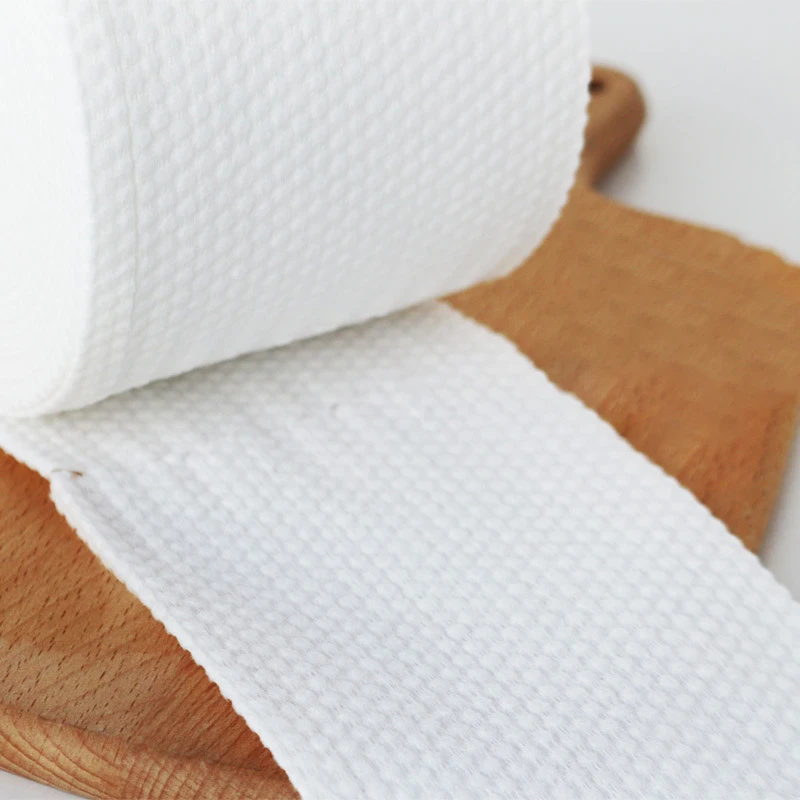 Disposable Pearl Pattern Face Cotton Soft White Clean Extractive Face Towel Nonwoven Face Towel Clean Towel