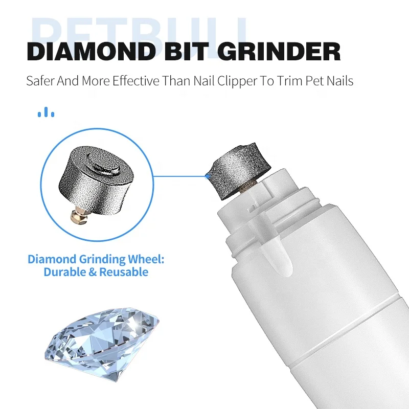 
Hot!!2021 New Arrivals Best Seller Pet supplies Usb Rechargeable Electric Dog Nail Grinder 