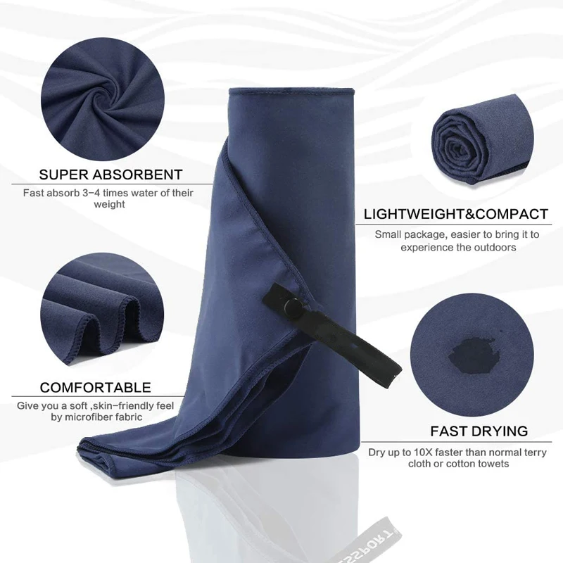 Wholesale Polyester Polyamide Fast Drying Microfiber Suede  Sports Towel Fabric