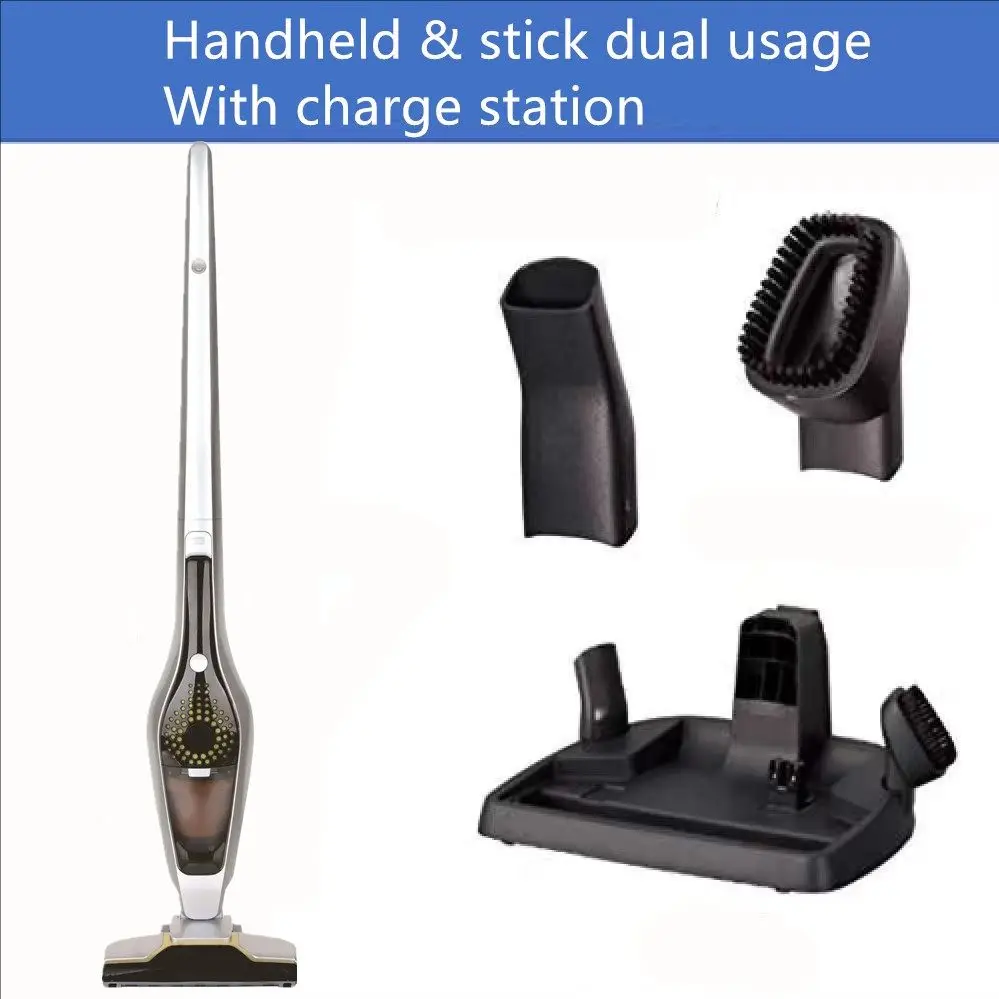 Smart Design Stick Vacuum Cleaner Handheld with Charging Indicator & Floor Mopping Function for Household & Hotel Use Bagless