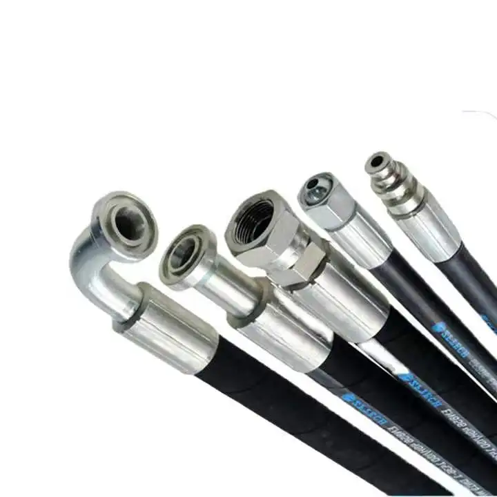 Factory Direct Sale Customized Flexible High Pressure Hydraulic Hose Oil/fuel Hoses Resistant Hydraulic Rubber Hose