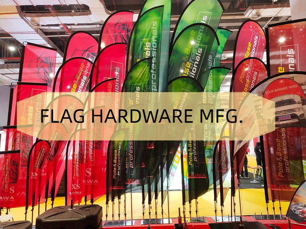 Flexible fiberglass flagpoles for teardrop feather square Promotional Advertising Outdoor Beachflag Flag