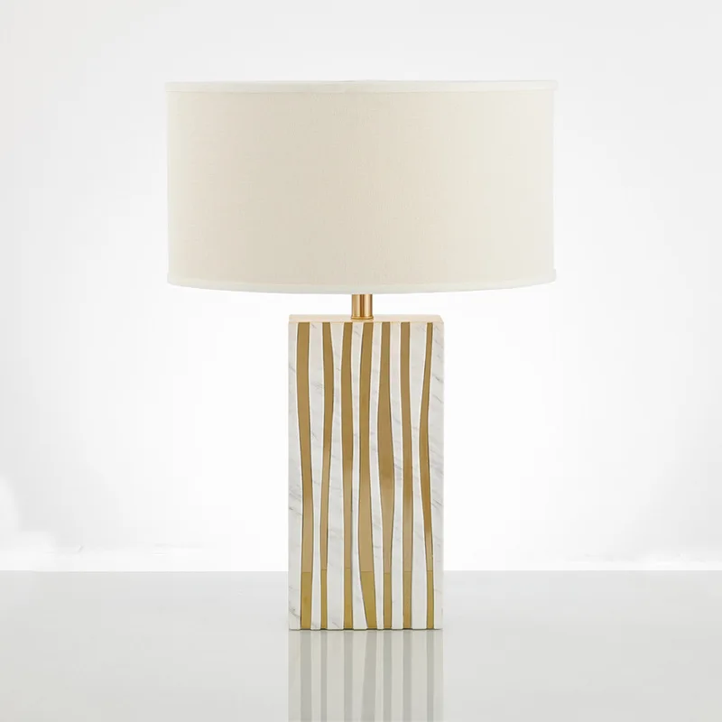 Modern marble desk lamp led Nordic designer creative hotel club villa bedroom table light reading decoration lamp