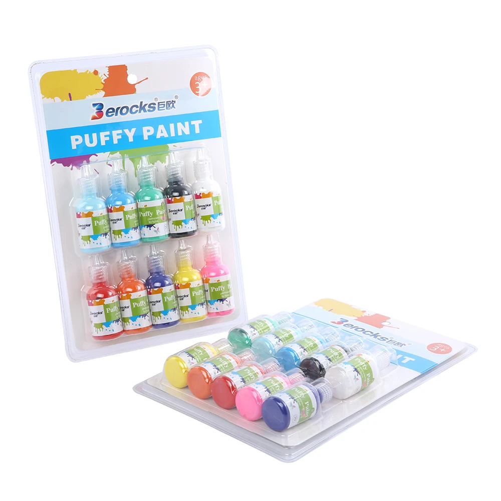 Worthful Non-Toxic 10ct*30ml or 50ml Beautiful Fabric Paint for Kid Arts and Crafts