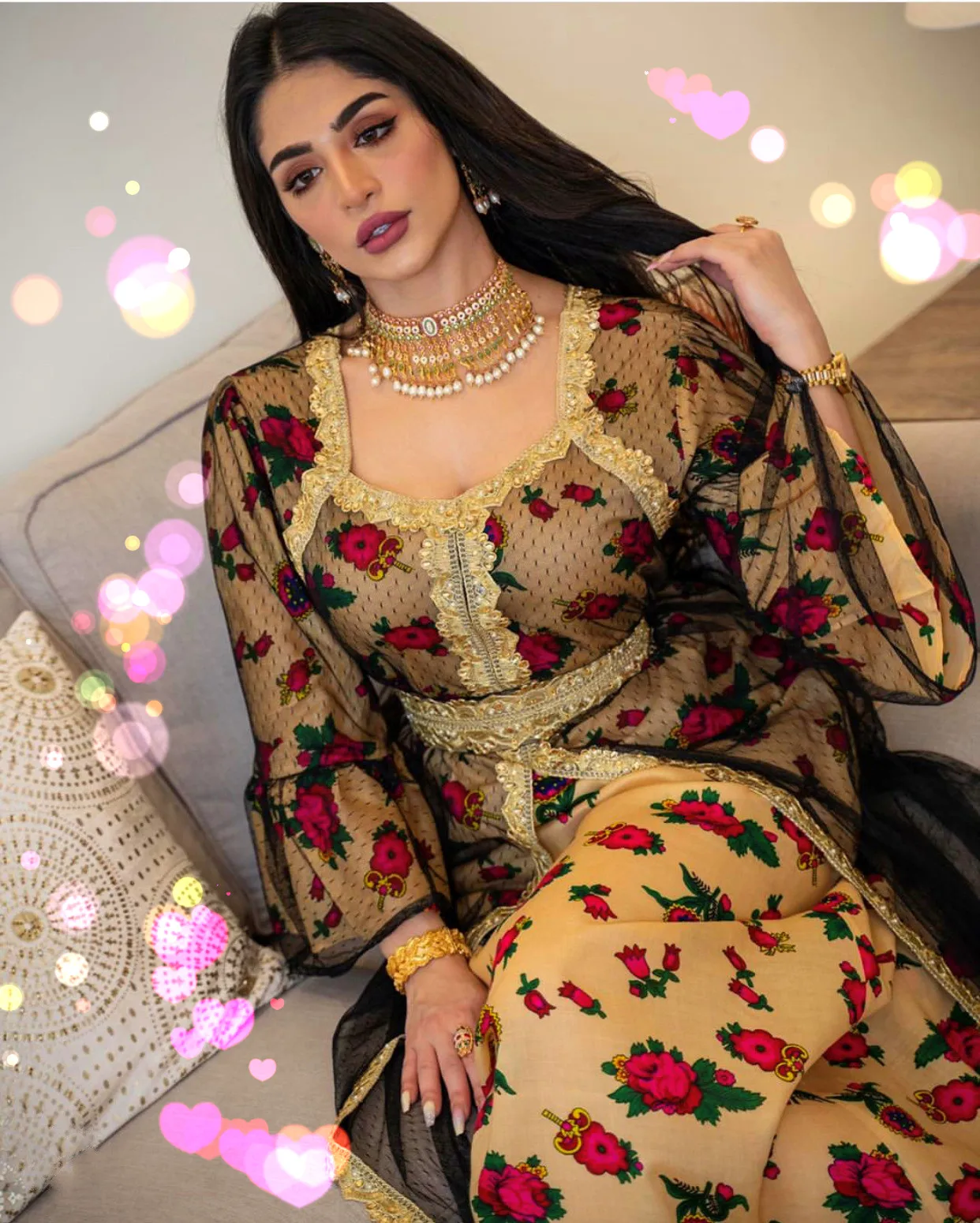 
KD4466 Drop Shipping Fashionable Mesh Flower Lace Islamic Clothing Dresses Embroidered Abaya Women 