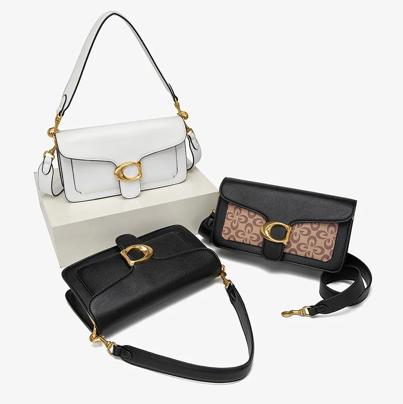 Retro Bacchus bag color-blocking net red wide shoulder strap underarm fashion hand bags