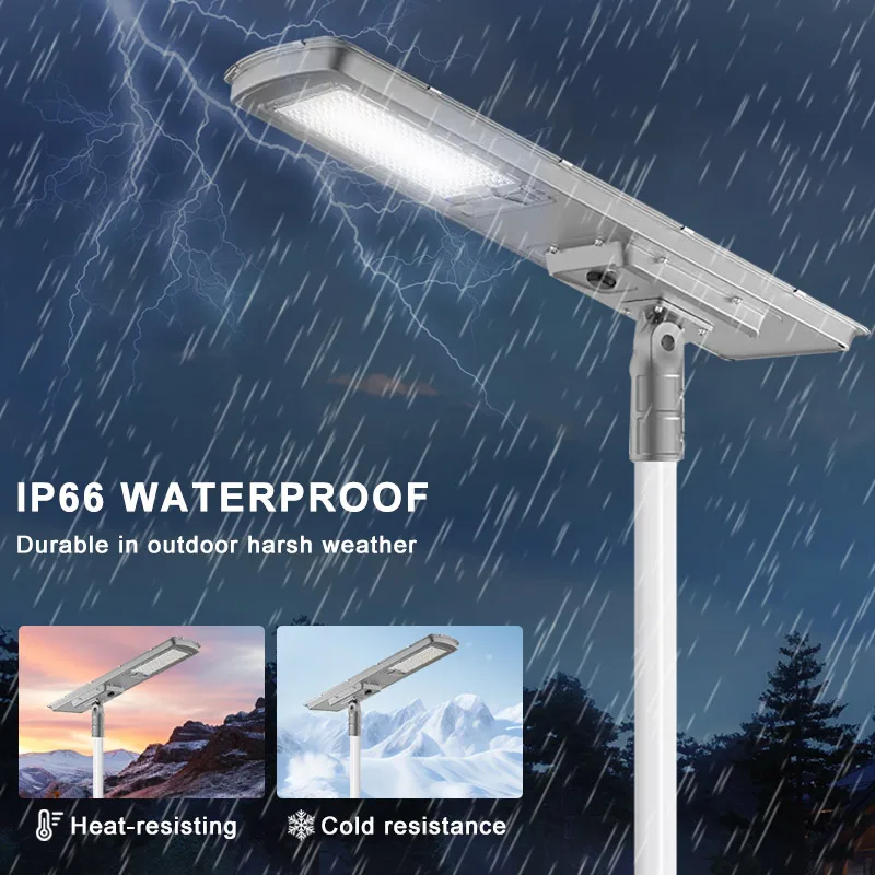 Energy Saving 150W 200W Light Time Motion Sensor Easy Install All In One Professional Solar Street Lamp