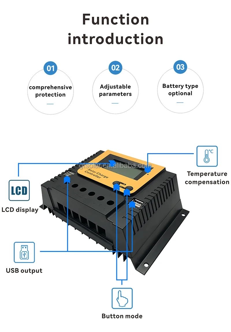 Kungf Солнечная PWM Bluetooth поддержка 48 В автономная система управления зарядкой высокое качество солнечных продуктов