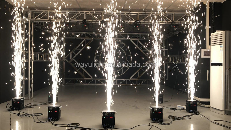 DMX512 Remote Control Stage Effect Cold Spark Fountain Machine for Wedding Party
