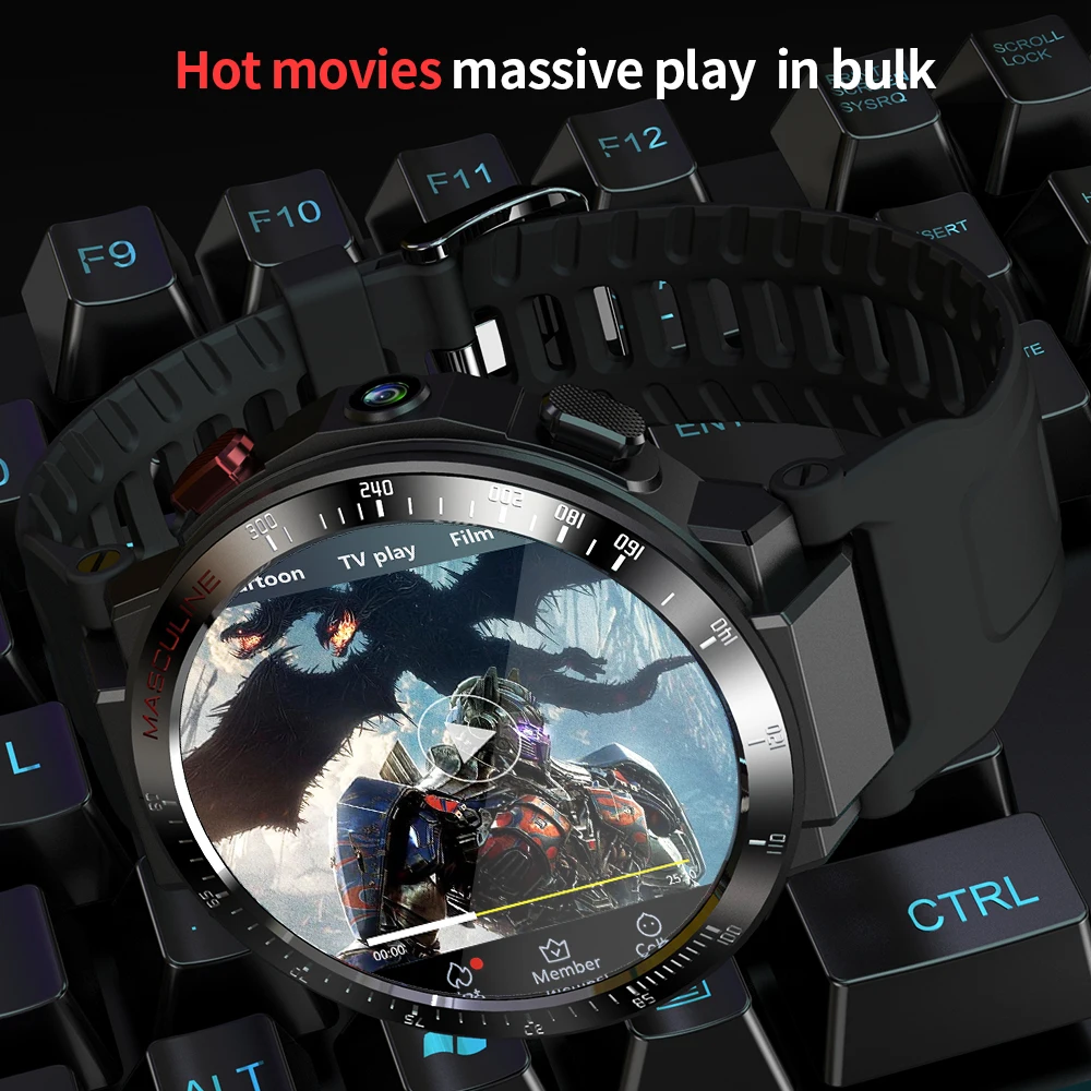 New design Android Smart Watch Phone Wifi 4G Smart Watches Men 1.6 Inch Camera Video GPS Call Heart Rate Monitor for iOS Android