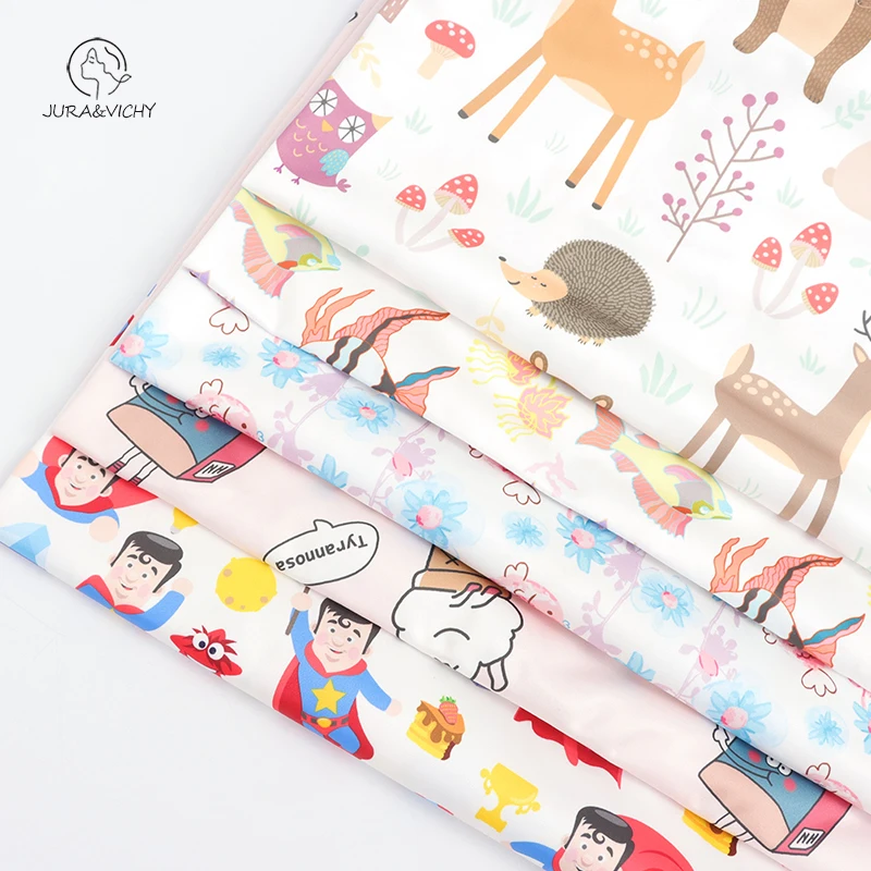 wholesale waterproof fabric for cloth diapers waterproof print PUL cloth diaper fabric