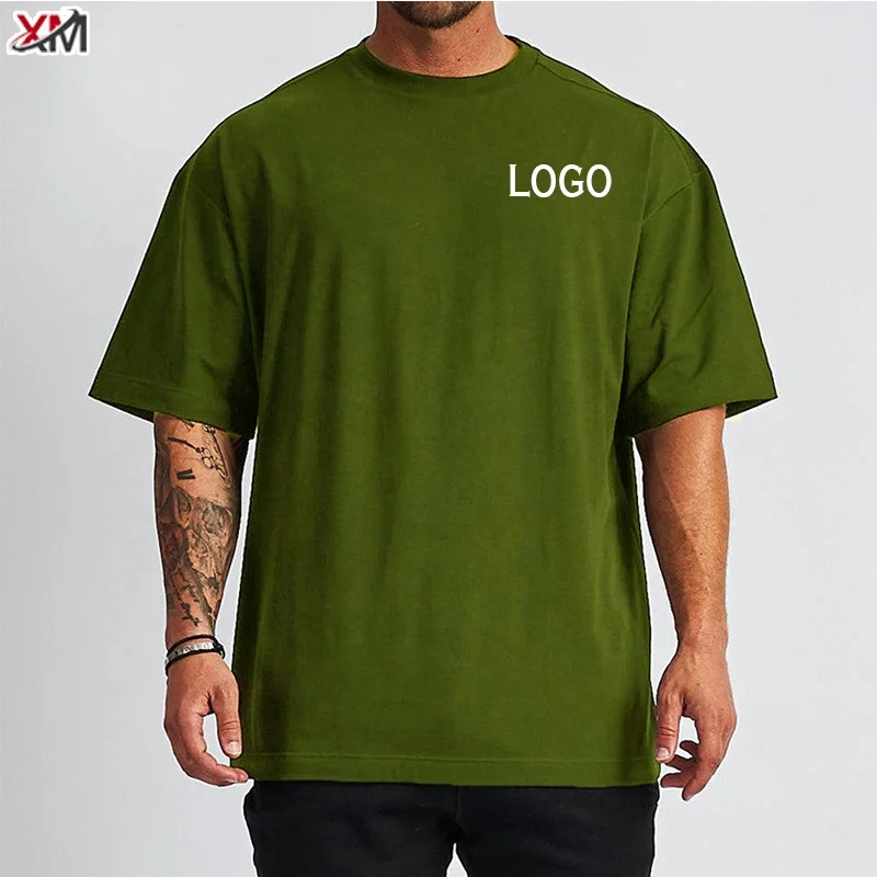 2024 New High Quality Soft Plain Tshirt Blank Vintage Heavy Cotton  Custom Logo Men Clothing Pro Plus Size Shirts For Unisex