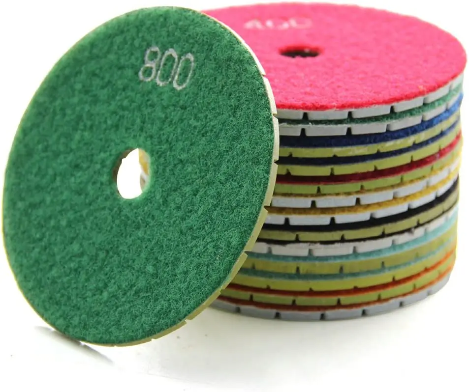 100mm Wet Diamond Hand Polishing Pad Granite Polishing Pads Marble Polishing Pads