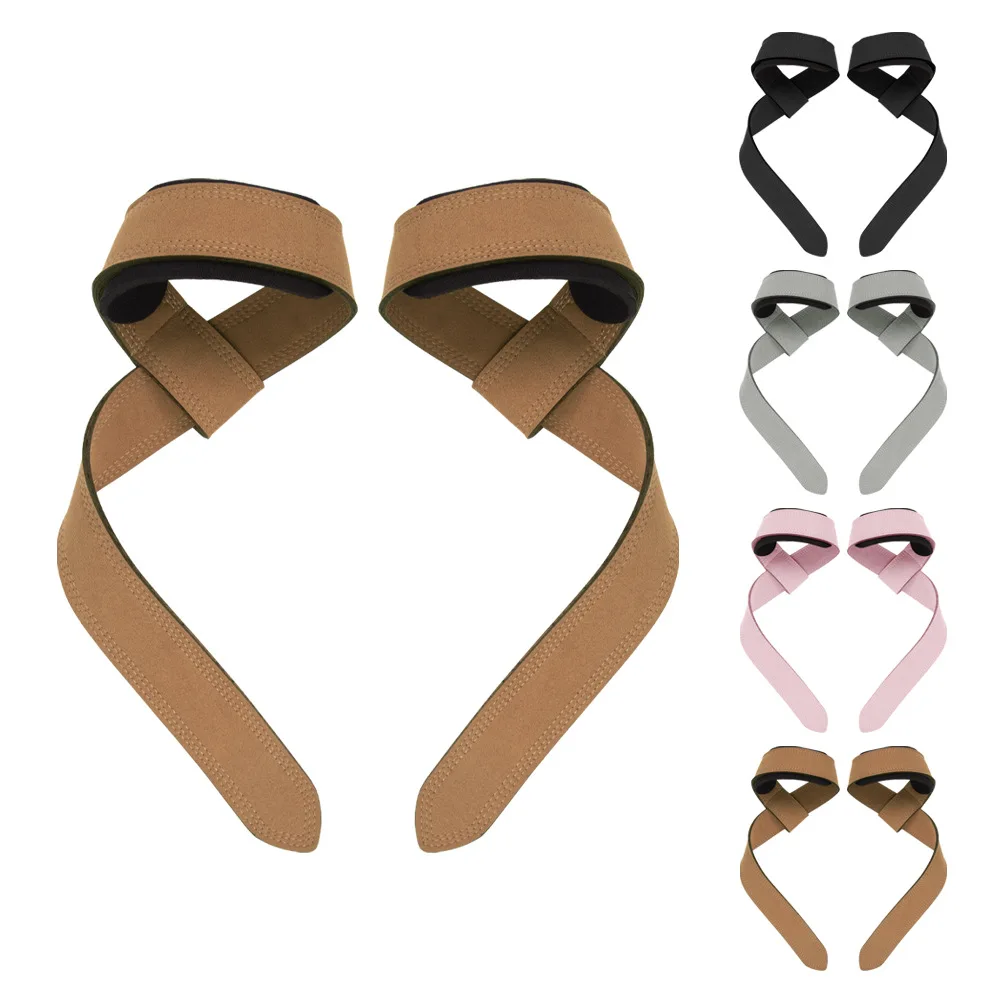 Custom logo Bodybuilding Straps Gym Dumbbell Workout Weight Lifting Straps Cross fit Grip Power lifting Wrist Exercise Strap