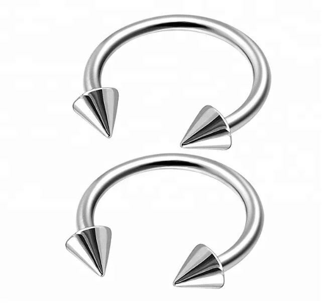 Customization ASTM F136 Titanium Internally Threaded Septum Clicker Horseshoe Circular Barbell Nose Jewelry Piercing Wholesale
