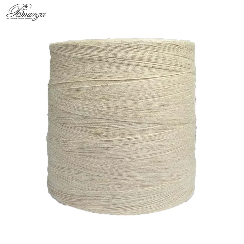 21lbs 1ply CB Quality Bleached Jute Yarn From Bangladesh