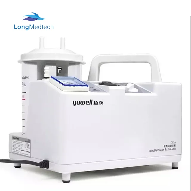 Electric Phlegm Suction Unit Portable Sputum Aspirator Surgical Suction Machine with Low Price Yuwell 7E-C