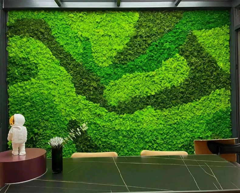 LF-01 Professional Customization Immortal Moss Wall Home Plant Wholesale Simulated Multicolor Artificial Moss Wall Decoration