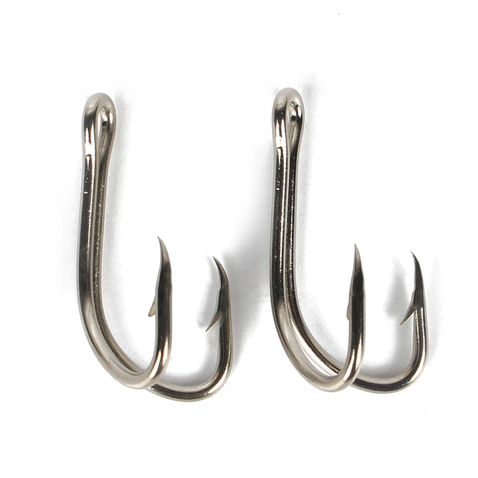 Wholesale Factory Price Soft Worm Lure Duple Hooks 880ss Stainless Steel Barbed Double Fishing Hooks
