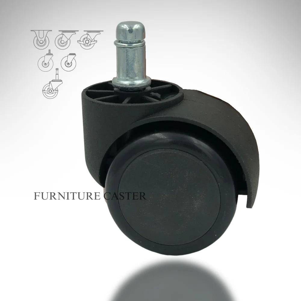 SQ Castor Office chair Swivel wheels replacement 1.5 inch nylon/TPR/PU/PP Heavy Duty Durable Castors Non marking