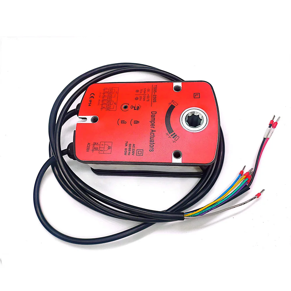 Manufacturer 230 Voltage HVAC System Damper Control  5Nm Circle Coupling Spring Return Damper Actuator For Air Conditioning
