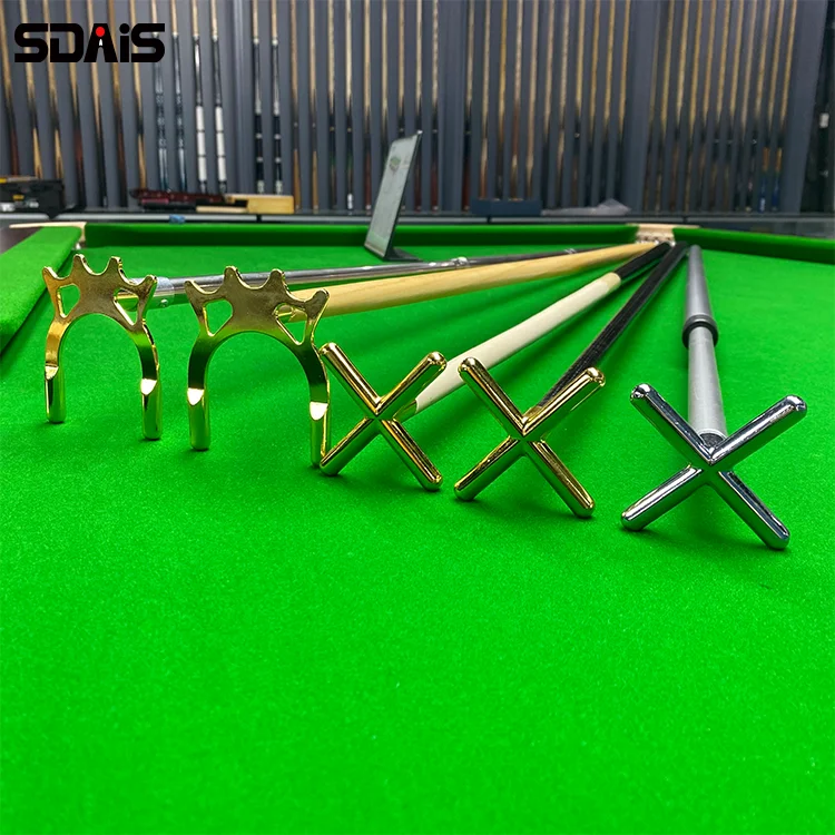 Super star billiard table with cross bridge cue stick pool table accessories