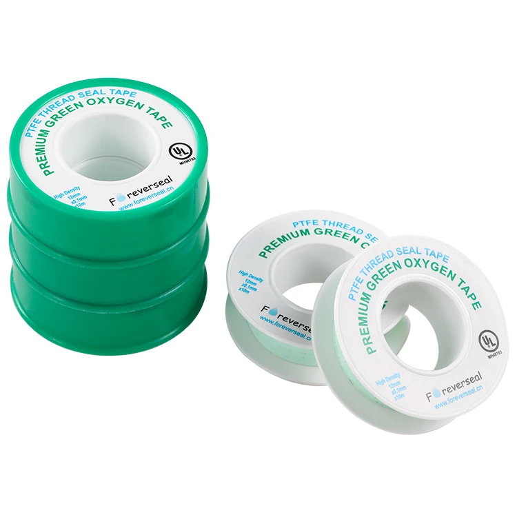 12mm Ptfe Taflon Thread Seal Tape Green Oxygen Line Ptfe Tape